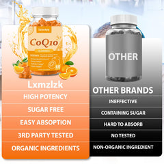 CoQ10 Oranges Gummies providing cellular energy