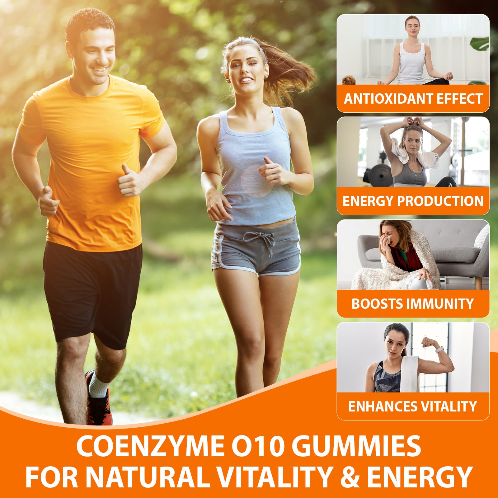 CoQ10 Oranges Gummies supporting heart health