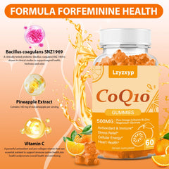 Ingredients highlight: CoQ10 with Omega-3, Magnesium, Vitamin B3 and Zinc