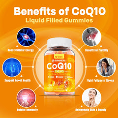 Vegan 60-count bottle of CoQ10 gummies