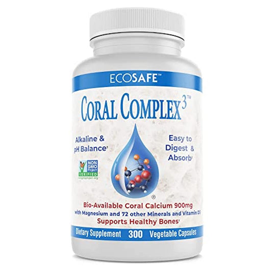 Coral Complex 3 bottle front label