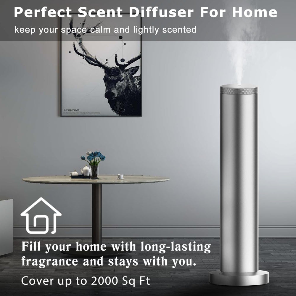 Sleek silver diffuser in modern home interior