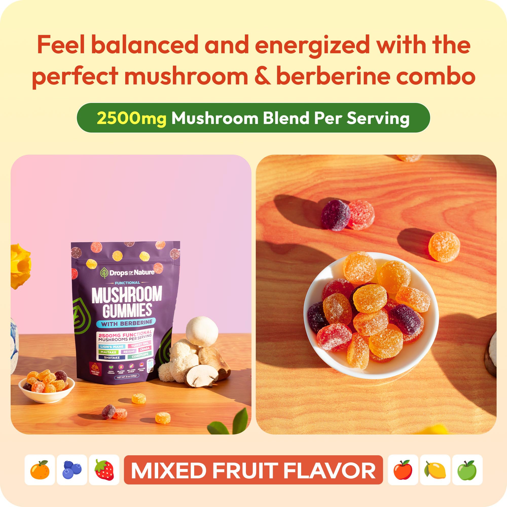 Cordyceps for natural energy support in gummies