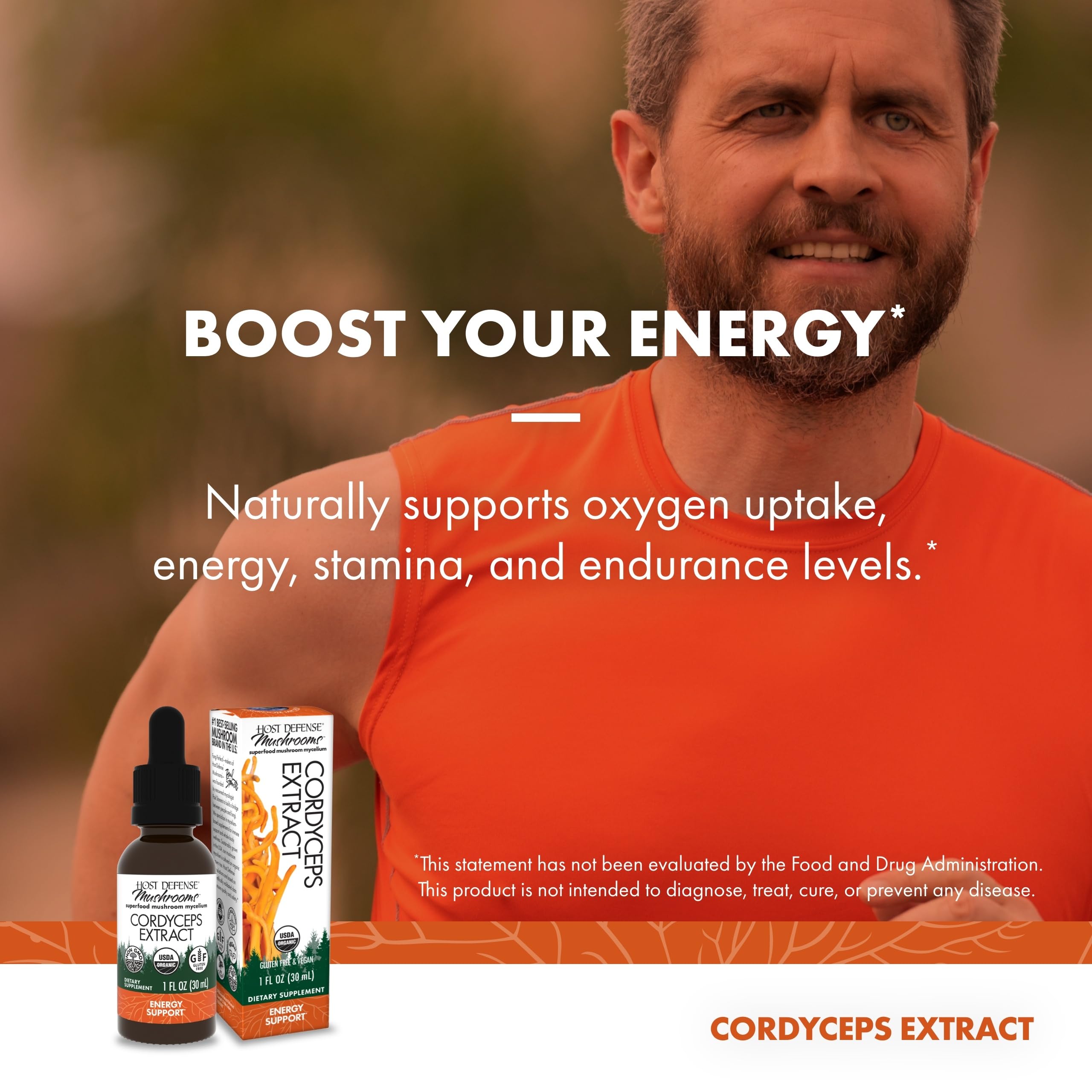 Cordyceps extract ingredients and antioxidant information