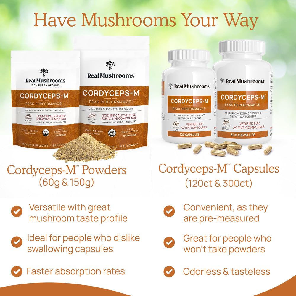 Cordyceps powder added to tea