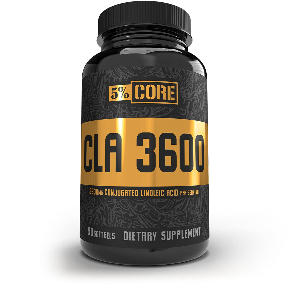 Packaging for 5% Nutrition Core CLA supplement