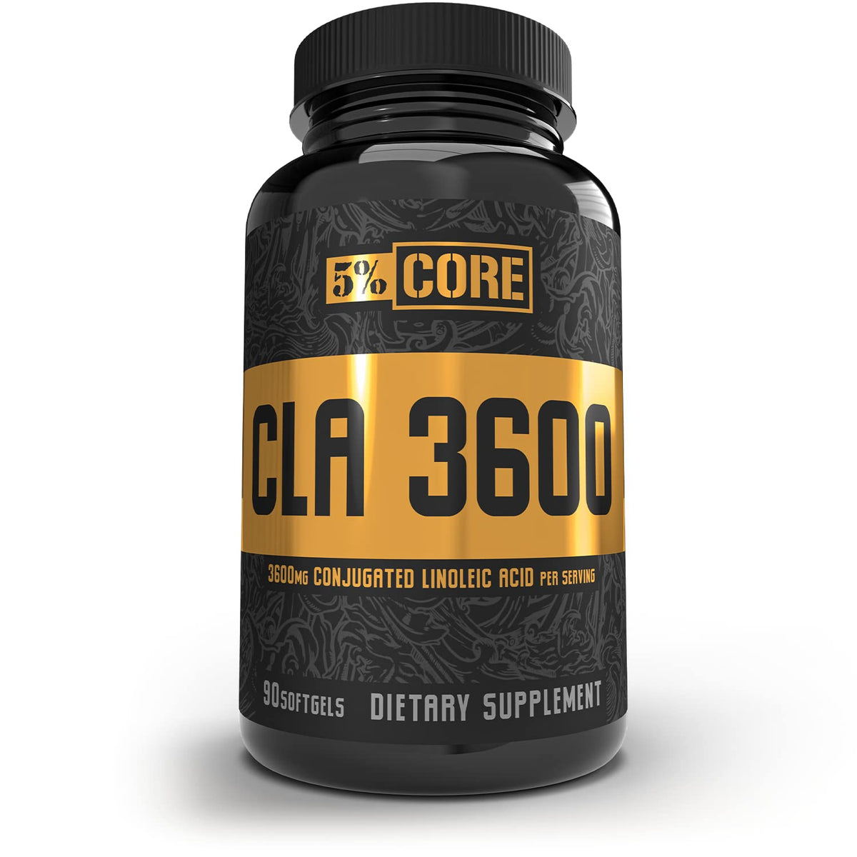 Packaging for 5% Nutrition Core CLA supplement