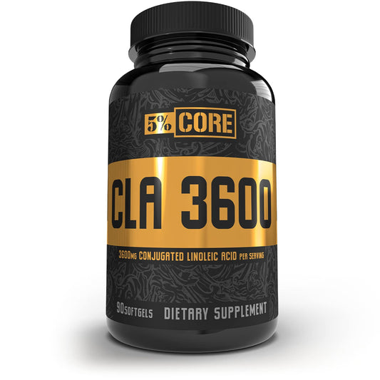 Packaging for 5% Nutrition Core CLA supplement