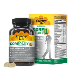 Country Life CORE DAILY-1 Multivitamin for Men 50+ bottle with tablets – hero image