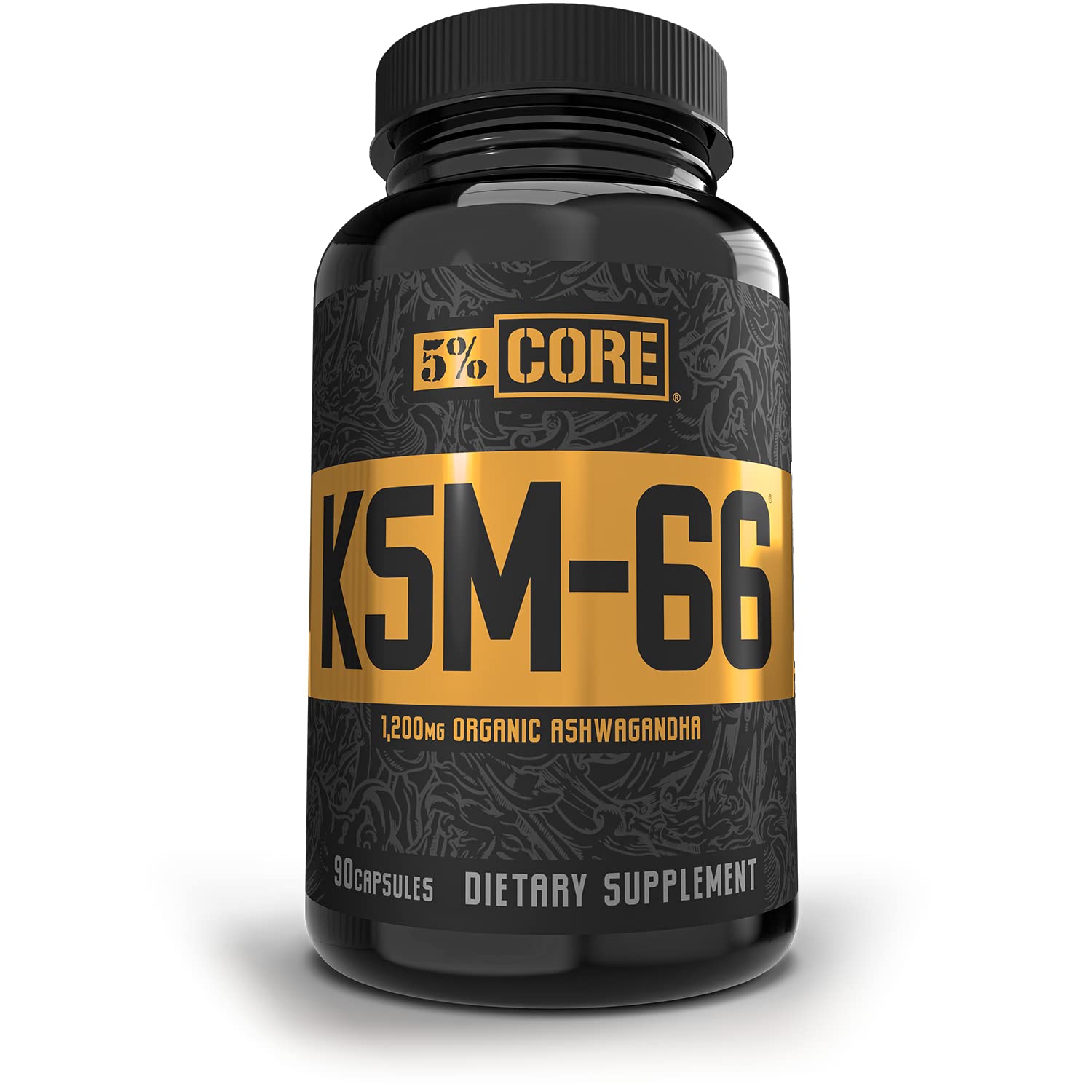 5% Nutrition Core KSM-66 Ashwagandha bottle label