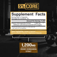 Front packaging of Core KSM-66 Ashwagandha