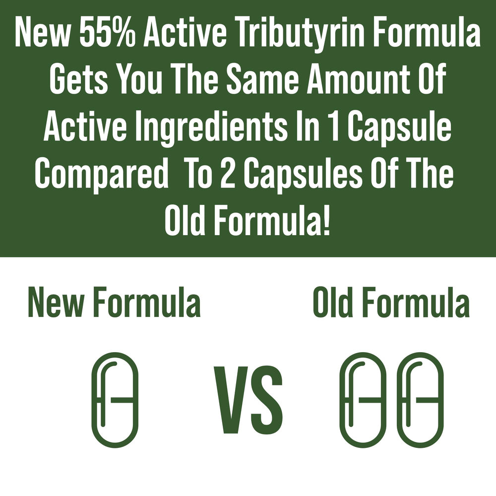 Tributyrin postbiotic packaging featuring CoreBiome