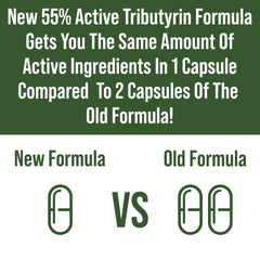 Tributyrin postbiotic packaging featuring CoreBiome