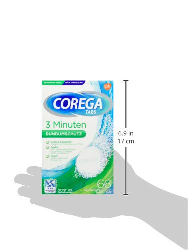 Helps remove stubborn discoloration on dentures - Corega Tabs