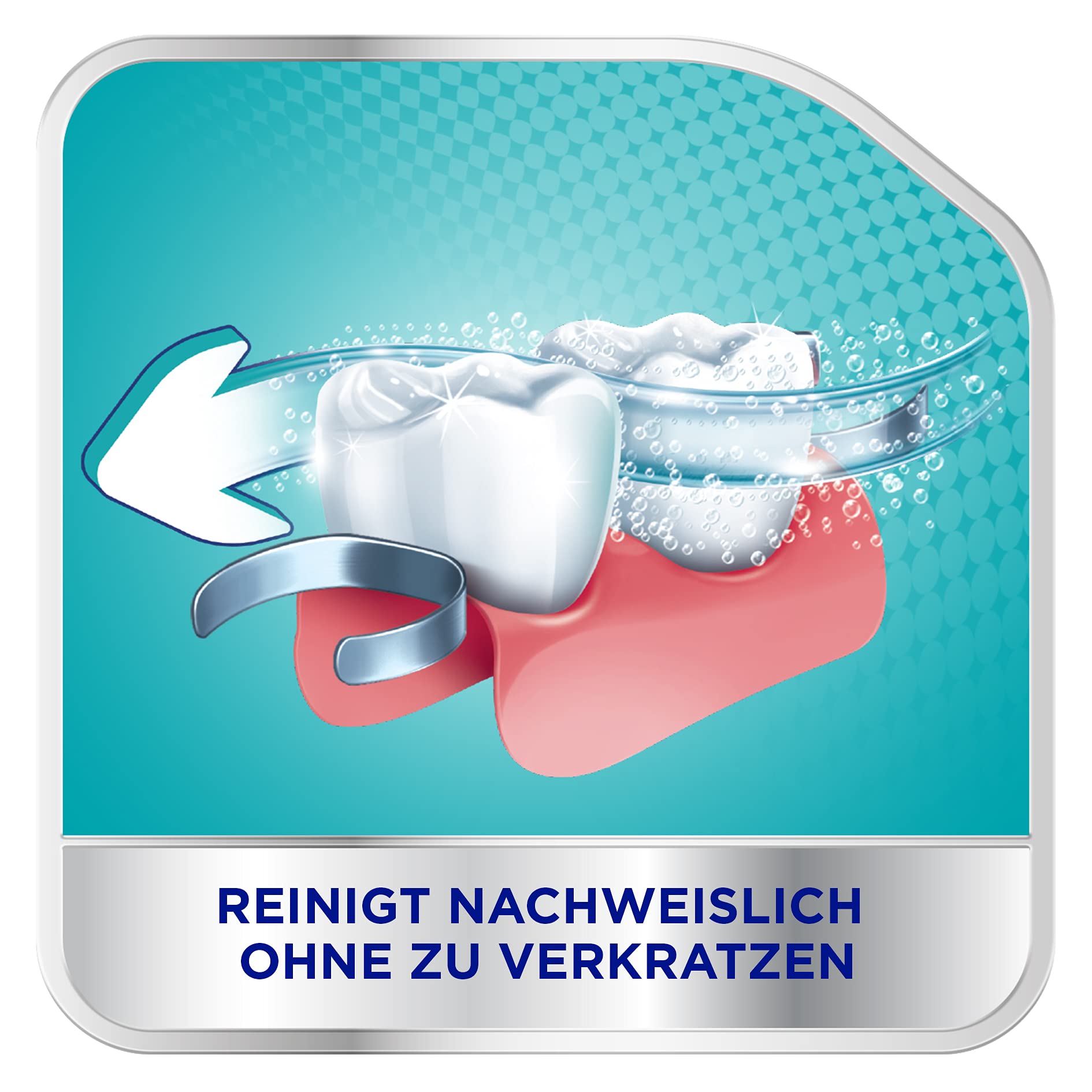 Suitable for metallic denture parts - Corega Tabs