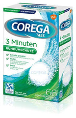 Ready-to-use Corega Rapid Cleaning Tabs for dentures