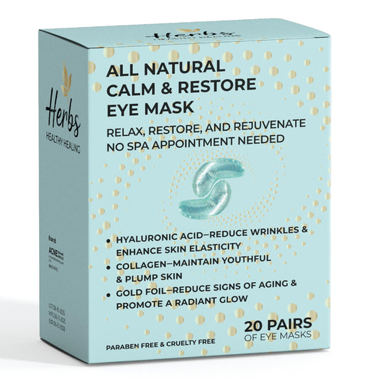 Cornice under-eye masks 24K gold backfoil for intense hydration.