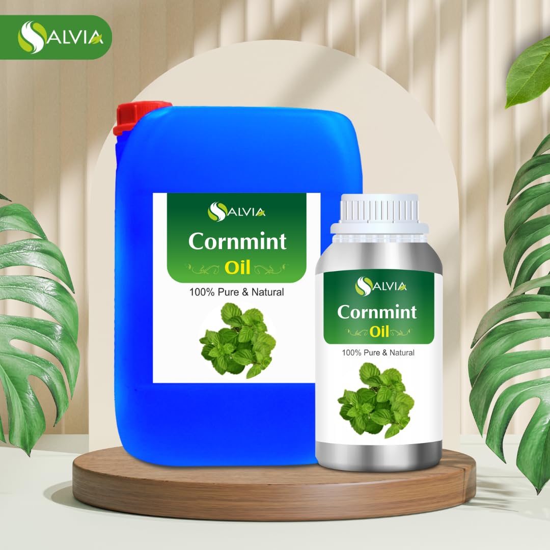 Angled view ofCornmint essential oil bottle, 8.45 fl oz