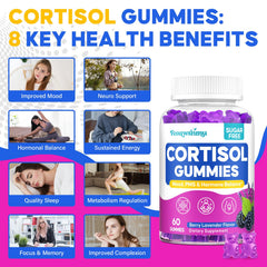 Cortisol balance gummies for women with Ashwagandha and saffron