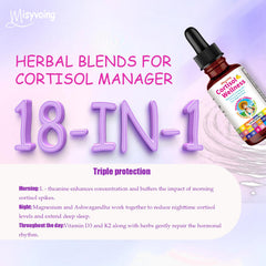 Close-up of clear cortisol liquid in dropper