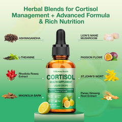 Dropper applying cortisol supplement liquid