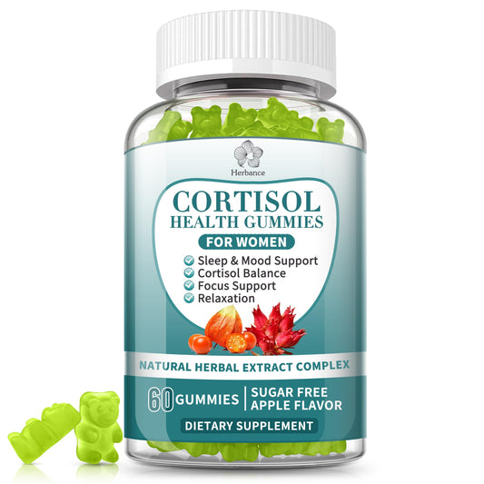 Cortisol Gummies for Women bottle with product label