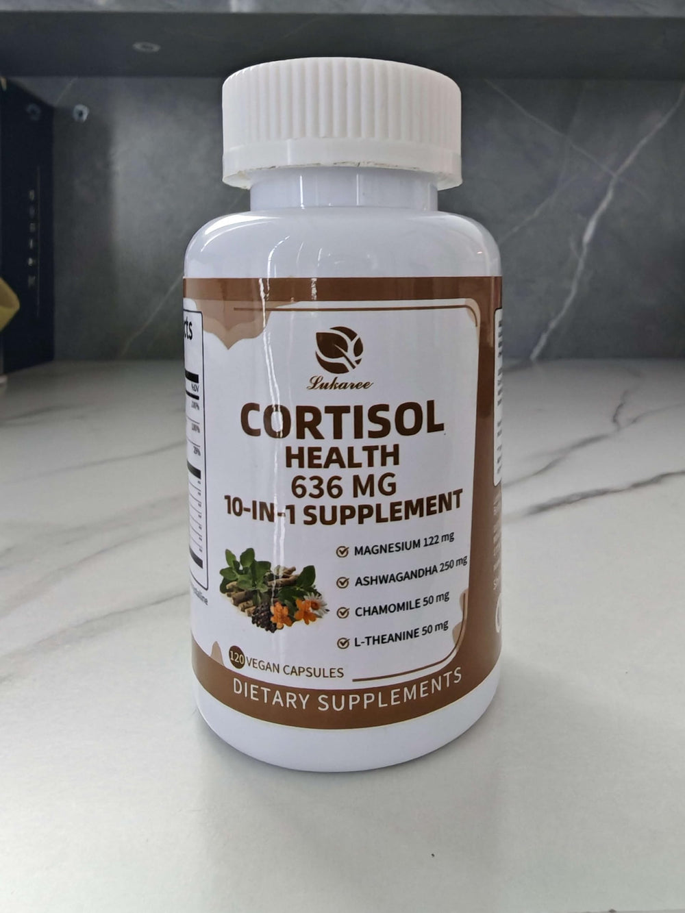 Ingredients included in the 10-in-1 cortisol supplement