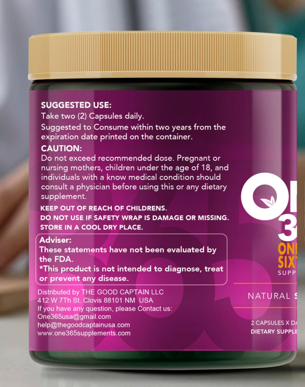 90-capsules bottle of cortisol supplements