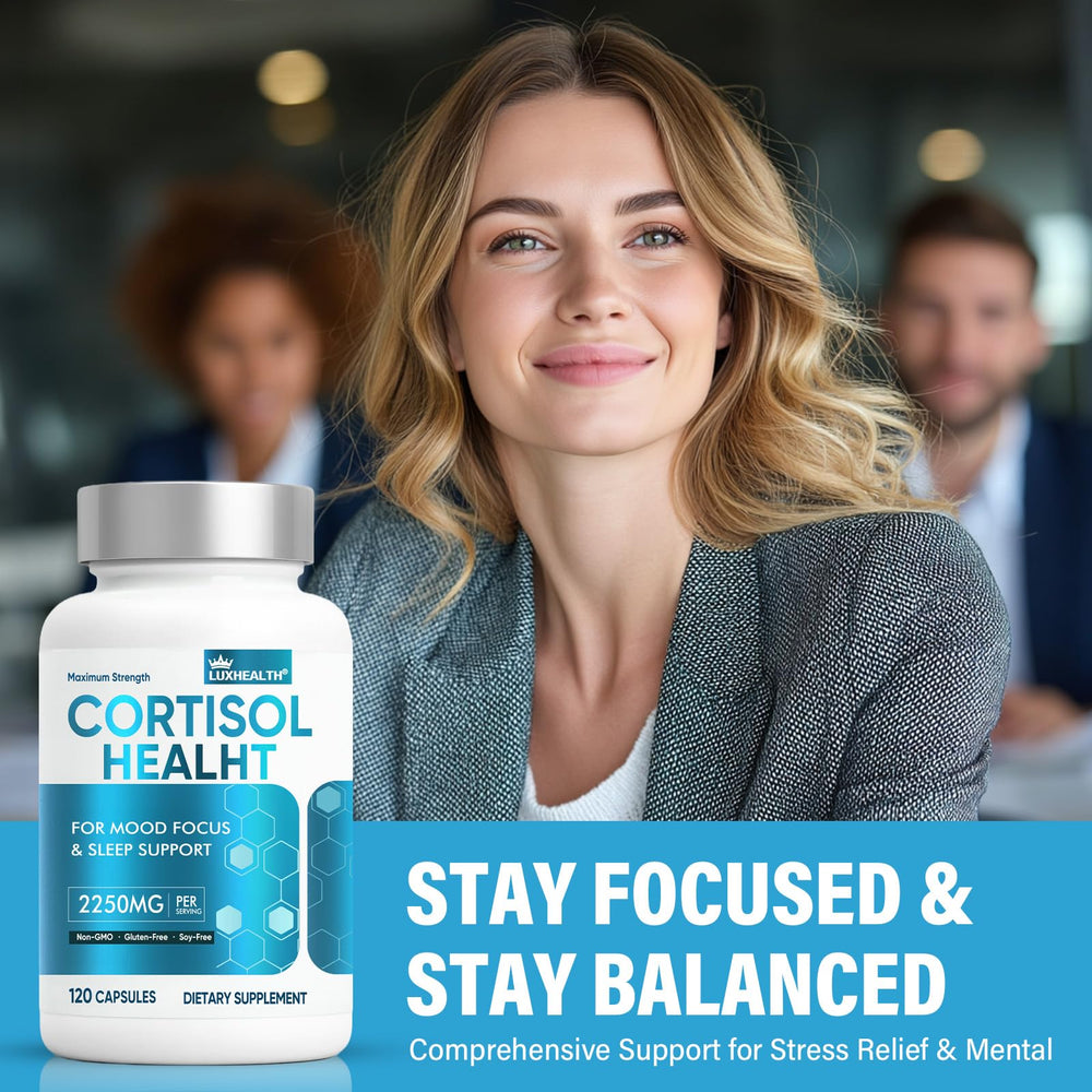 Adrenal health and mood support infographic