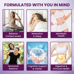 Magnesium, Ashwagandha and L-Theanine ingredients close-up
