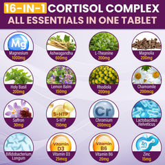 Women-friendly cortisol supplement for mood and hormone balance