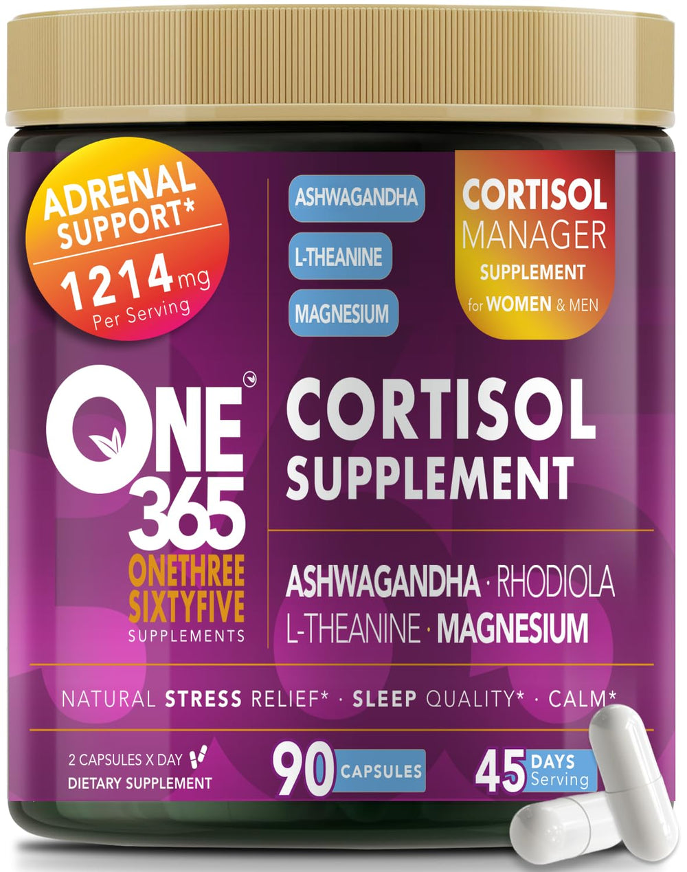 Cortisol supplements hero image for men and women