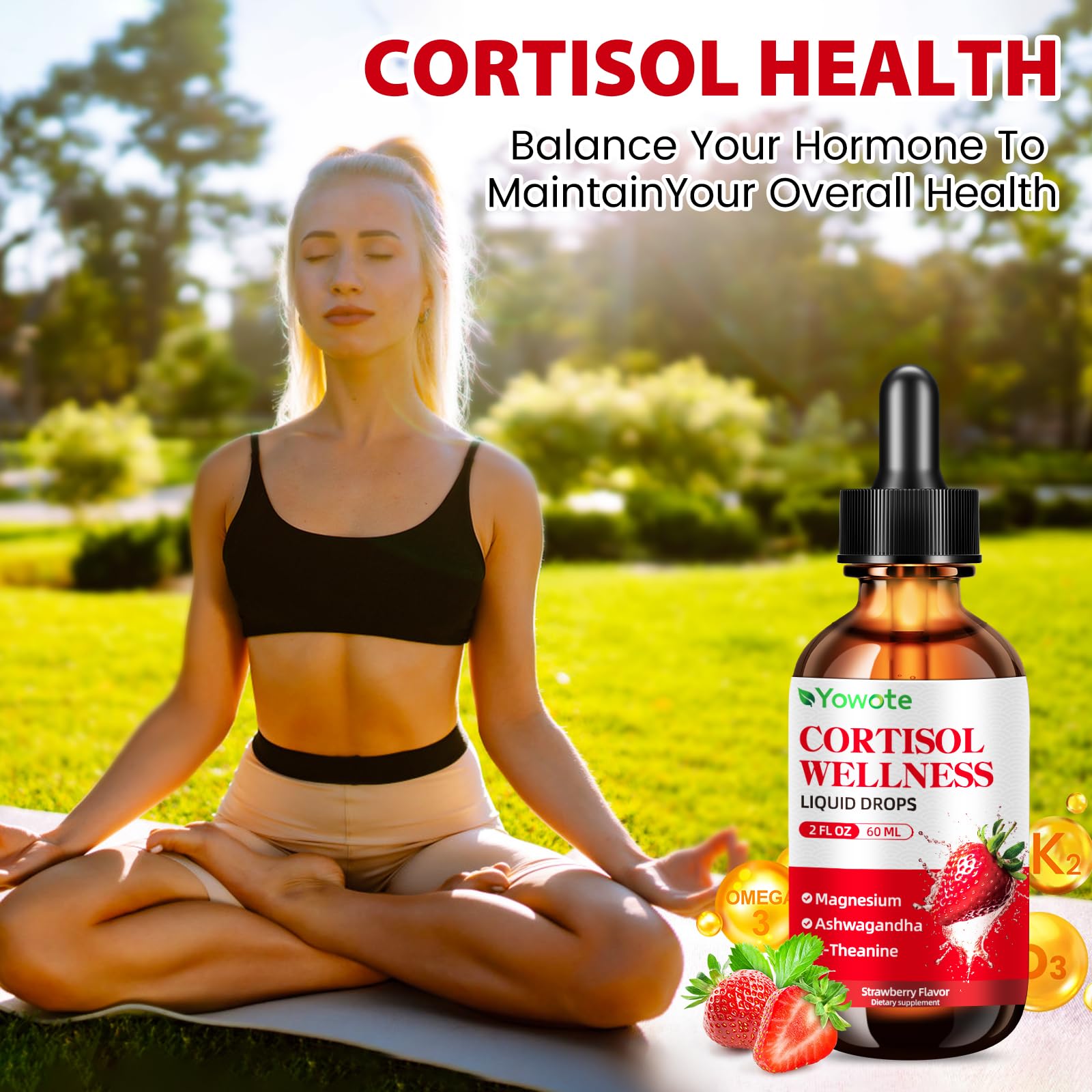 Cortisol balance benefits: mood support and relaxation