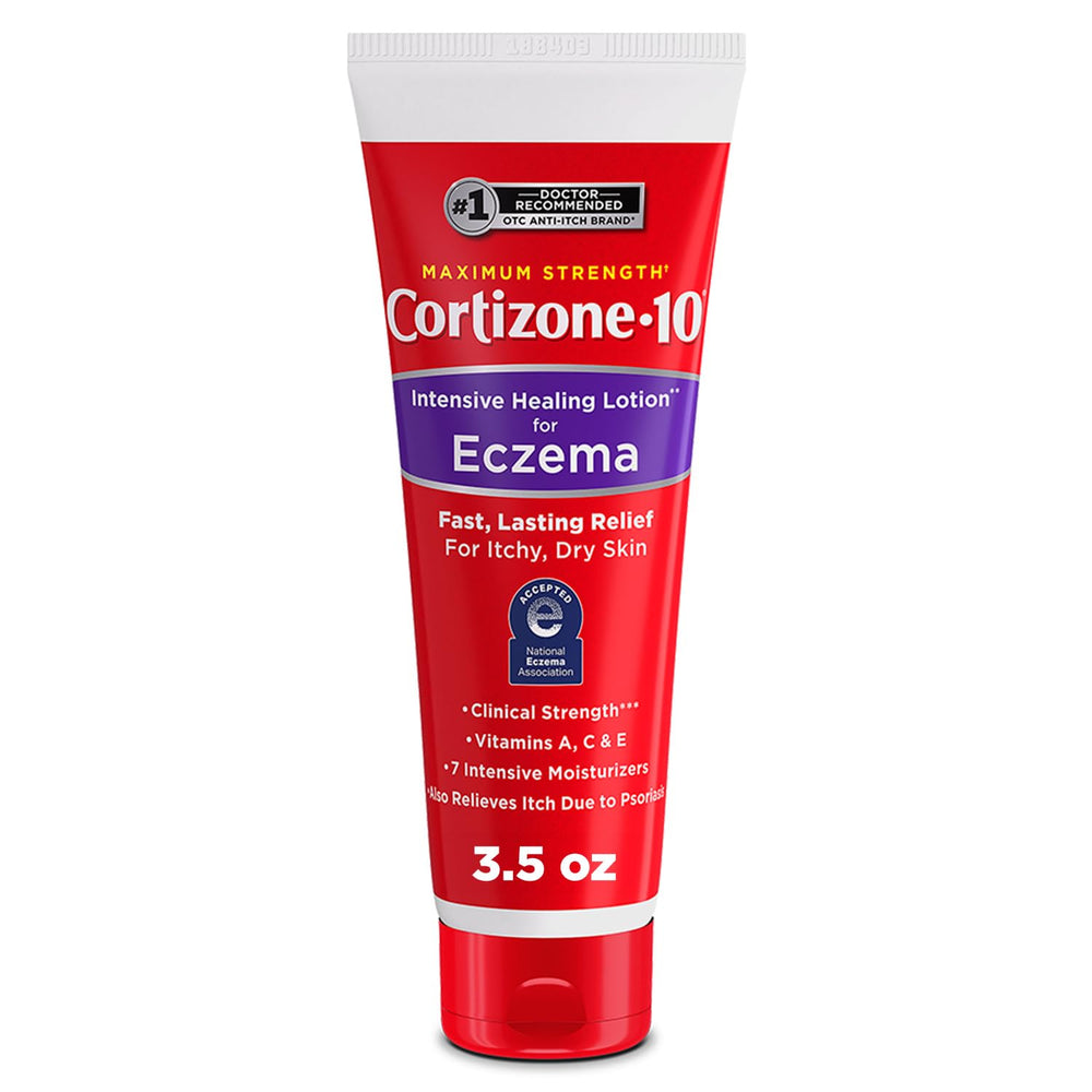 Cortizone-10 maximum-strength tube close-up for quick itch relief.