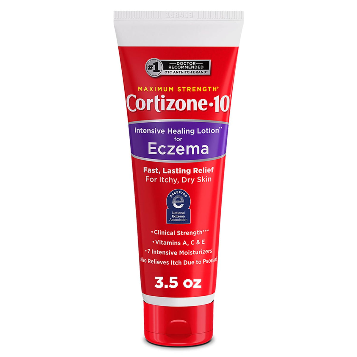 Cortizone-10 maximum-strength tube close-up for quick itch relief.