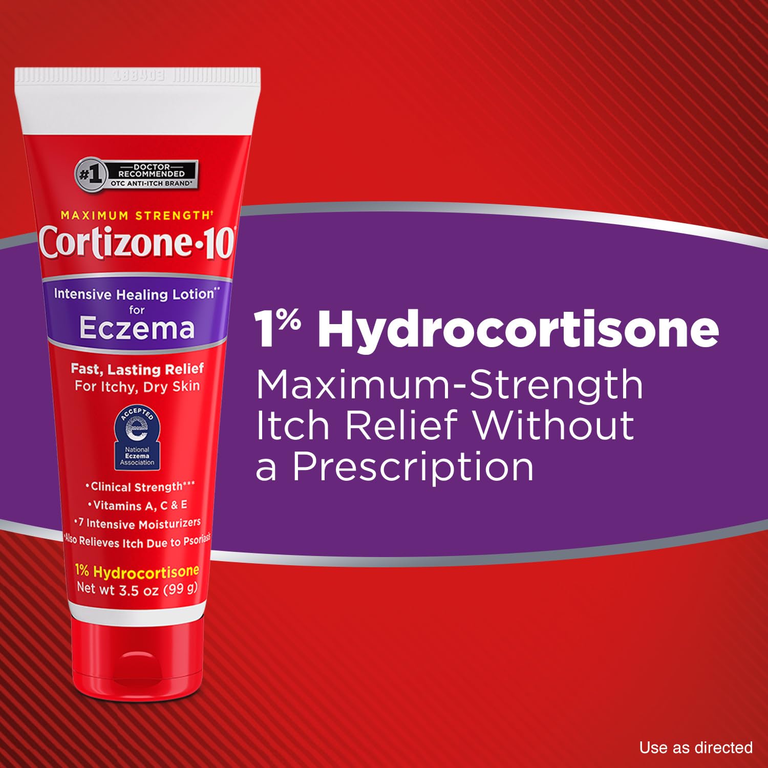 Cortizone-10 travel-size tube on vanity for on-the-go relief.