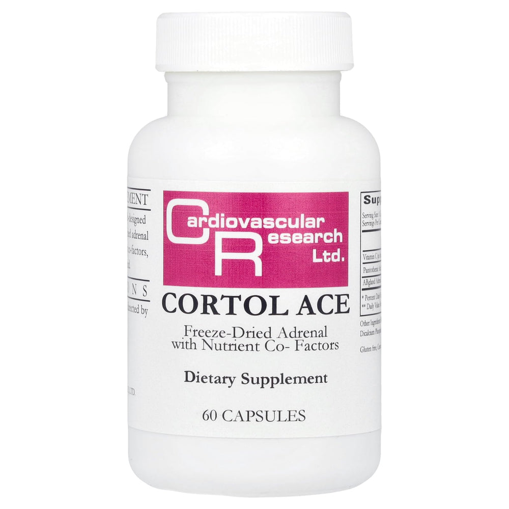 Cardiovascular Research Cortol Ace white bottle front view