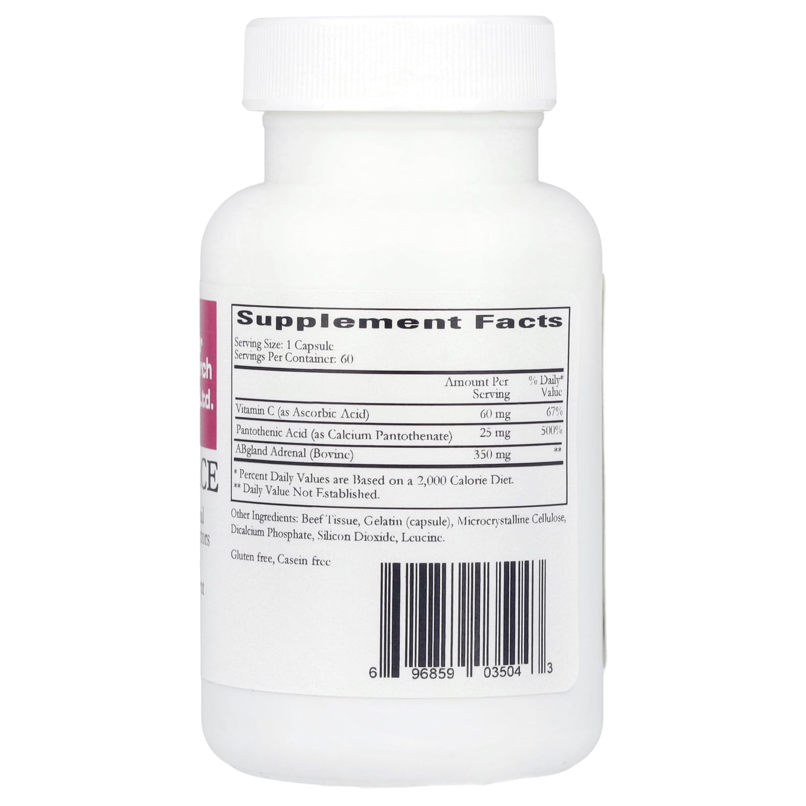 Cardiovascular Research Cortol Ace white bottle side view