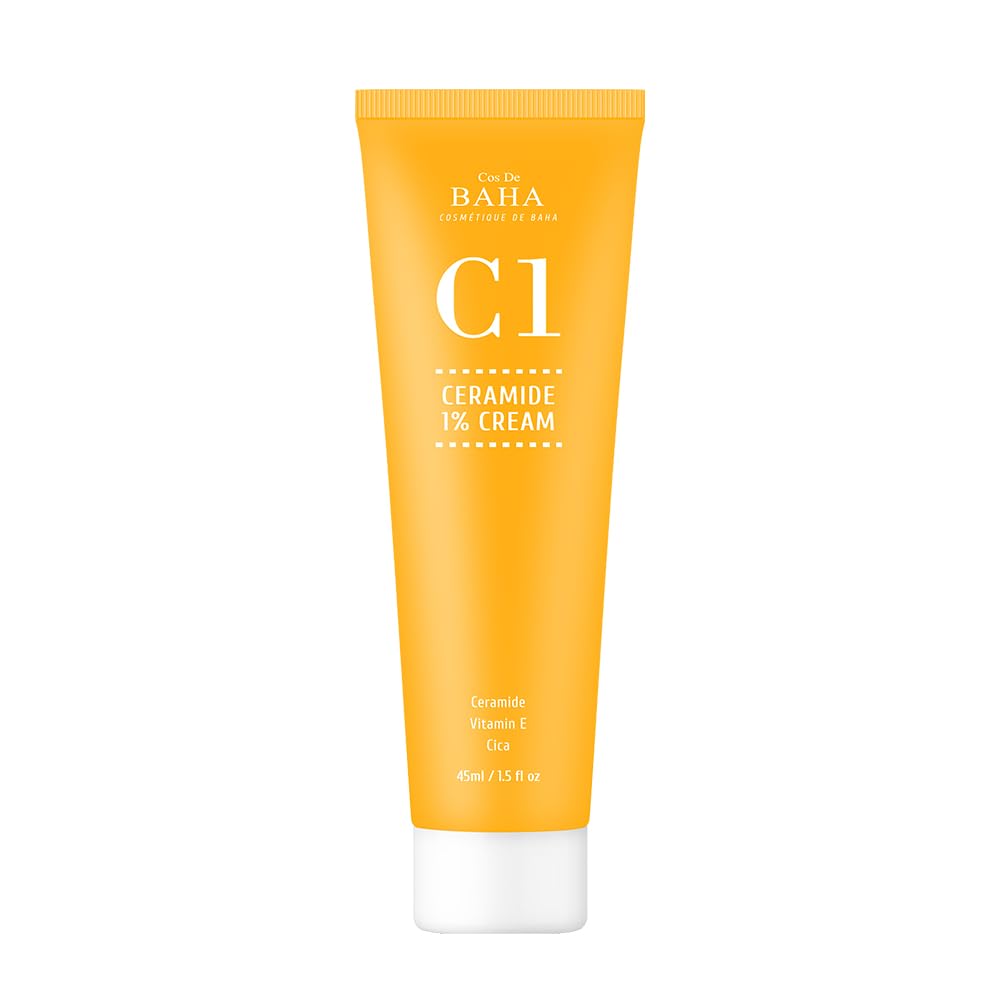 Cos De BAHA Ceramide Gel Cream 1% barrier-care formula on skin