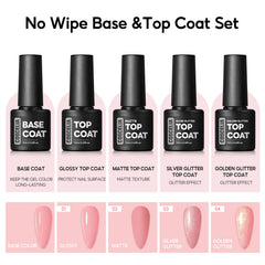 COSCELIA glossy top coat adds lasting shine and sleek surface