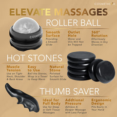 360-degree massage roller ball for smooth gliding