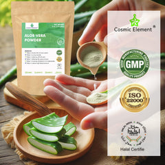 Cosmic Element Aloe Vera Powder pure formulation free from additives.