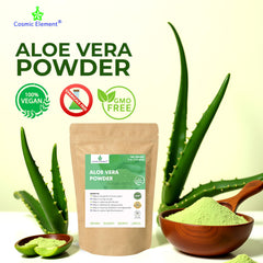 Cosmic Element Organic Aloe Vera Powder vegan formula ideal for skincare.