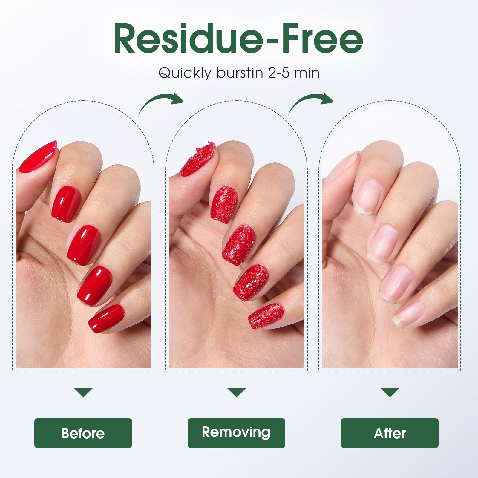 COSMOO remover being applied with liquid tape on nail edge