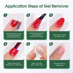 Nails after removal with clean, ready-for-polish base