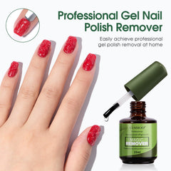 Peeling latex tape from nail edge after removal