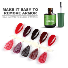 Nail waiting for gel removal after application for 2-3 minutes