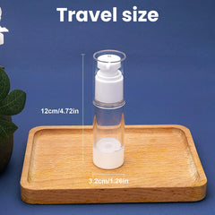 Cosywell airless bottle top view highlighting airtight seal and freshness