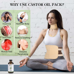Cotton bag included with the castor oil pack kit