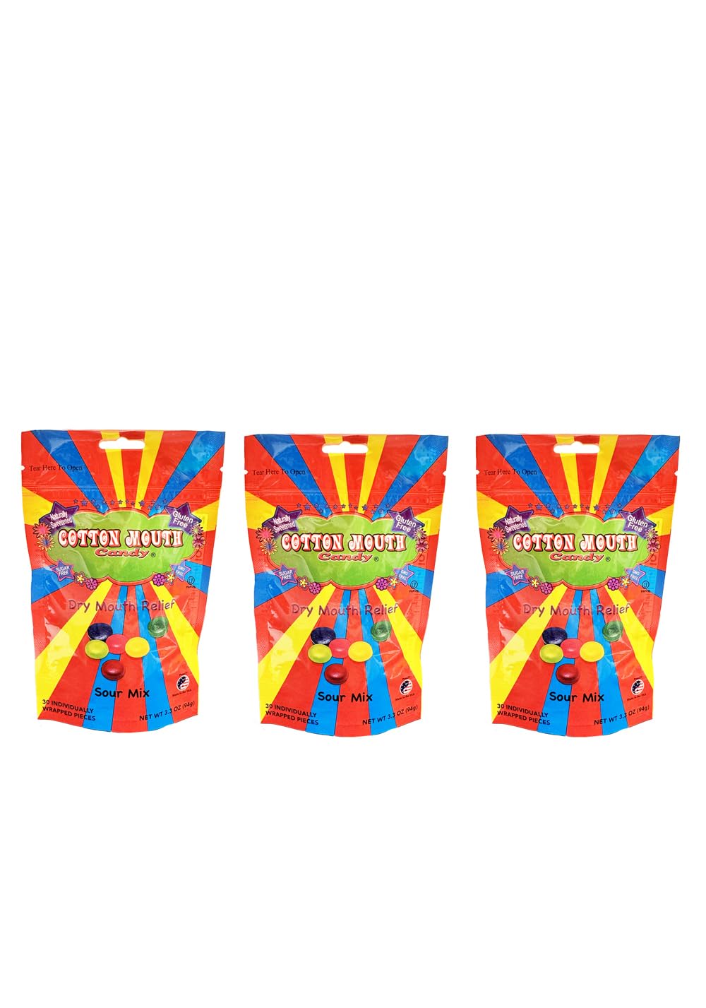 Packaging front of Cotton Mouth Candy Sour Mix